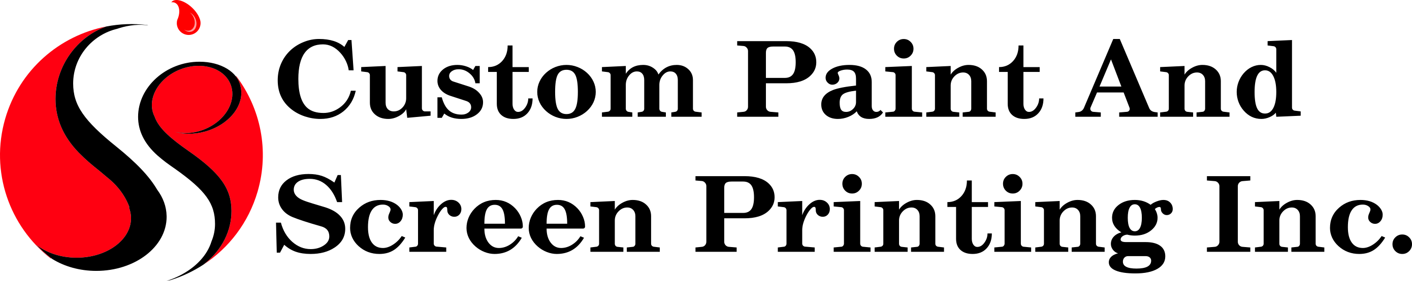 Custom Paint & Silk Screen Inc. Logo